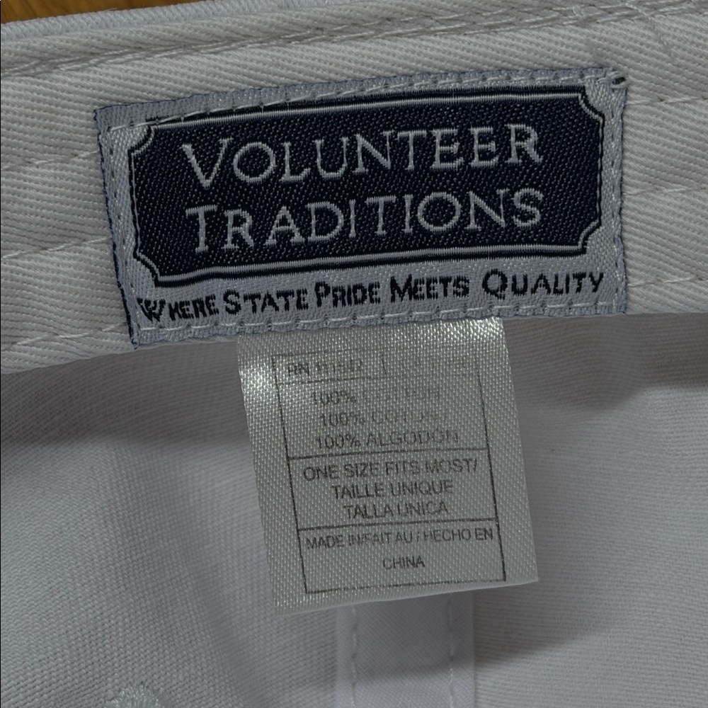 Volunteer Traditions Smokey BlueTick White strap back adjustable women’s hat. - Picture 6 of 8